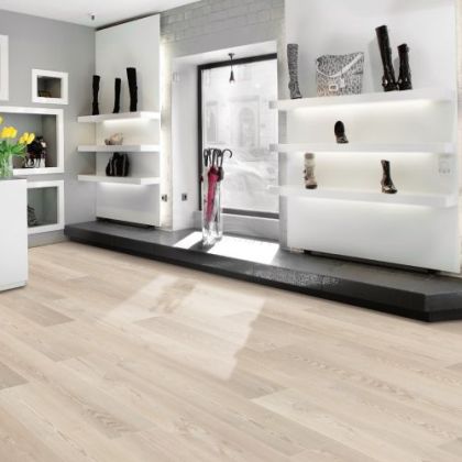 Retail store with luxury vinyl flooring
