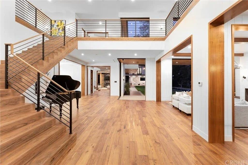 Residential interior with wood flooring